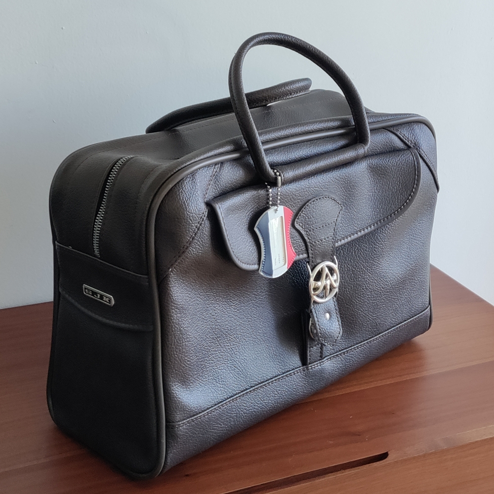 American Tourister Black Leather Briefcase